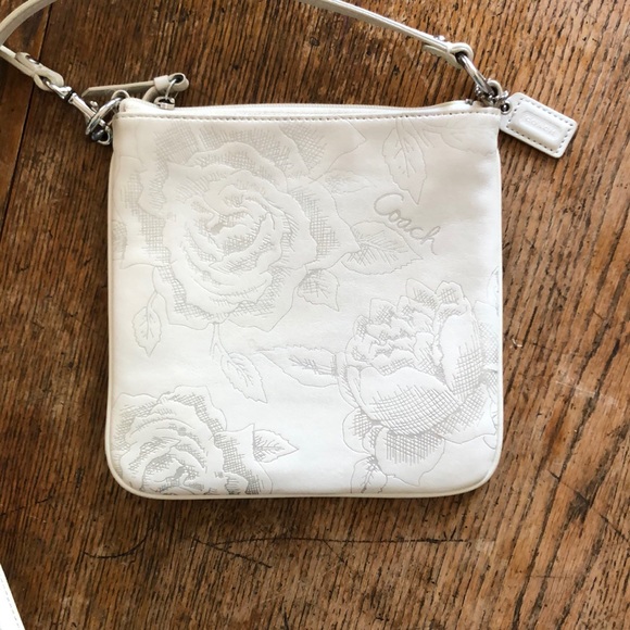 Coach Handbags - White Coach crossbody